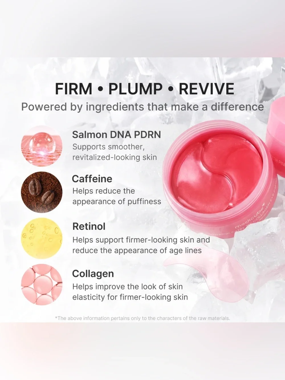 Medicube PDRN Pink Caffeine Collagen OR Turmeric Eye Patch NEW SEALED CHOOSE ONE